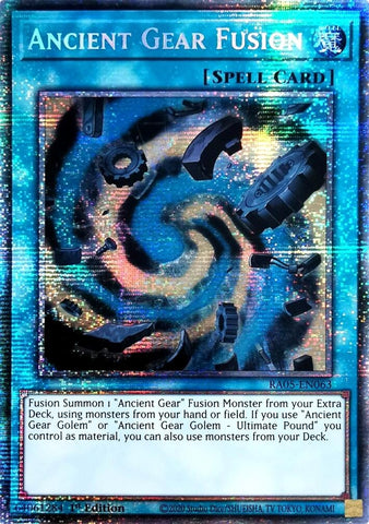Image for Ancient Gear Fusion (Starlight Rare) (RA05-EN063) (RA05) - YuGiOh