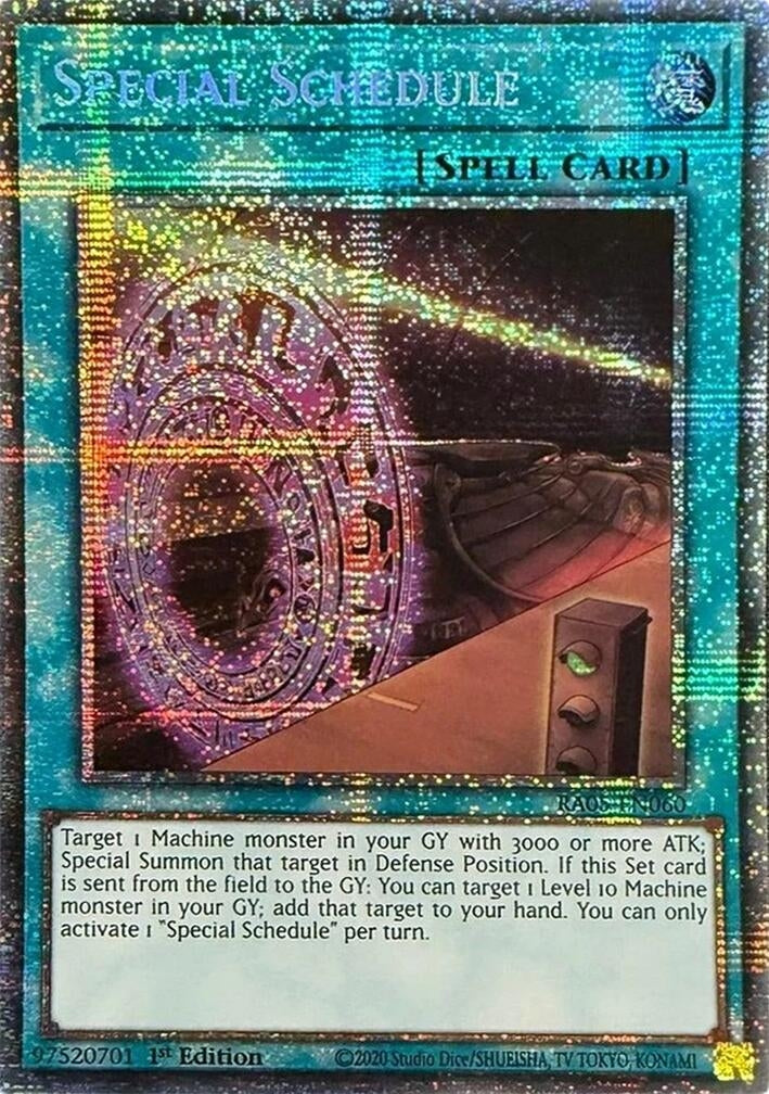 Image for Special Schedule (Starlight Rare) (RA05-EN060) (RA05) - YuGiOh