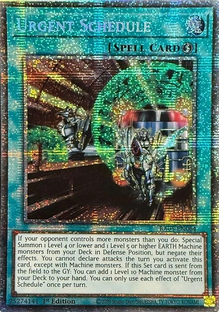 Image for Urgent Schedule (Starlight Rare) (RA05-EN064) (RA05) - YuGiOh