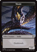 Jeton double-face Serpent // Zombie [Jetons Commander Les Mystères de Strixhaven]