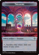 Germ phyrexian // Jeton de trésor recto-verso [Jetons de Commandant Les secrets de Strixhaven]