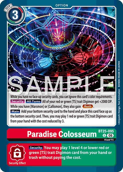 Image for Paradise Colosseum (BT25-095 U) (BT-25) - Digimon Card Game
