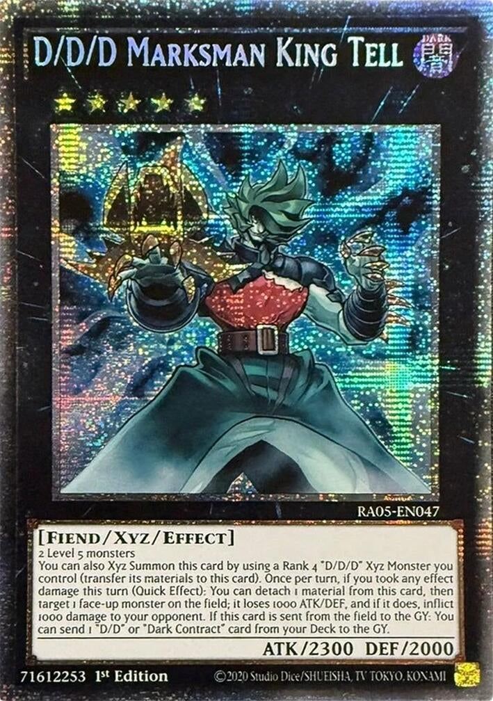 Image for D/D/D Marksman King Tell (Starlight Rare) (RA05-EN047) (RA05) - YuGiOh