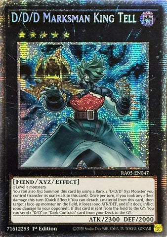 Image for D/D/D Marksman King Tell (Starlight Rare) (RA05-EN047) (RA05) - YuGiOh