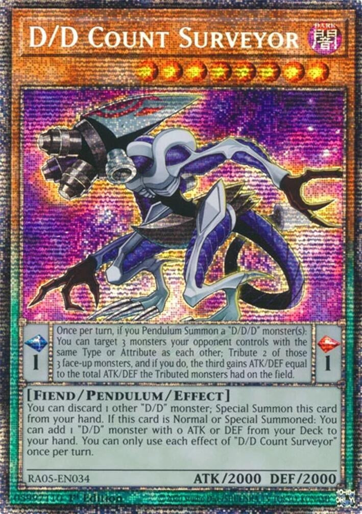 Image for D/D Count Surveyor (Starlight Rare) (RA05-EN034) (RA05) - YuGiOh