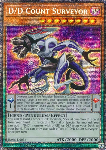 Image for D/D Count Surveyor (Starlight Rare) (RA05-EN034) (RA05) - YuGiOh