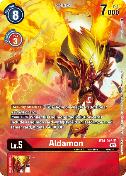 Aldamon [BT4-016] (Topper de la caja de aniversario de 1 año) [Cartas promocionales]
