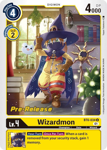 Wizardmon [BT6-034] [Cartas de prelanzamiento Double Diamond]