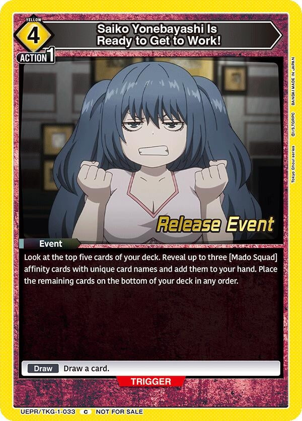 Image for Saiko Yonebayashi Is Ready to Get to Work! (UEPR/TKG-1-033) (UE18BT_RE) - Union Arena
