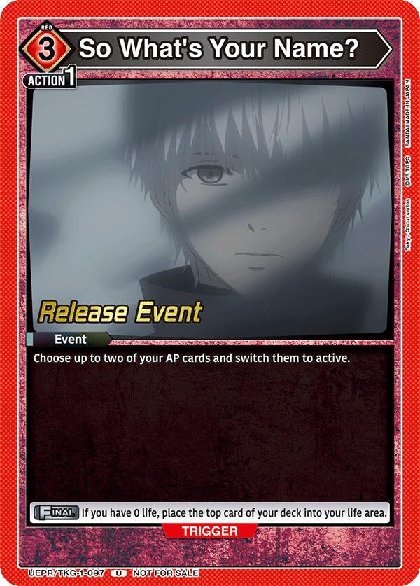Image for So What's Your Name? (UEPR/TKG-1-097) (UE18BT_RE) - Union Arena