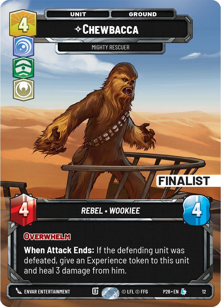 Chewbacca - Puissant Sauveteur (12) (Finaliste) (12) [Promos de jeu organisé]