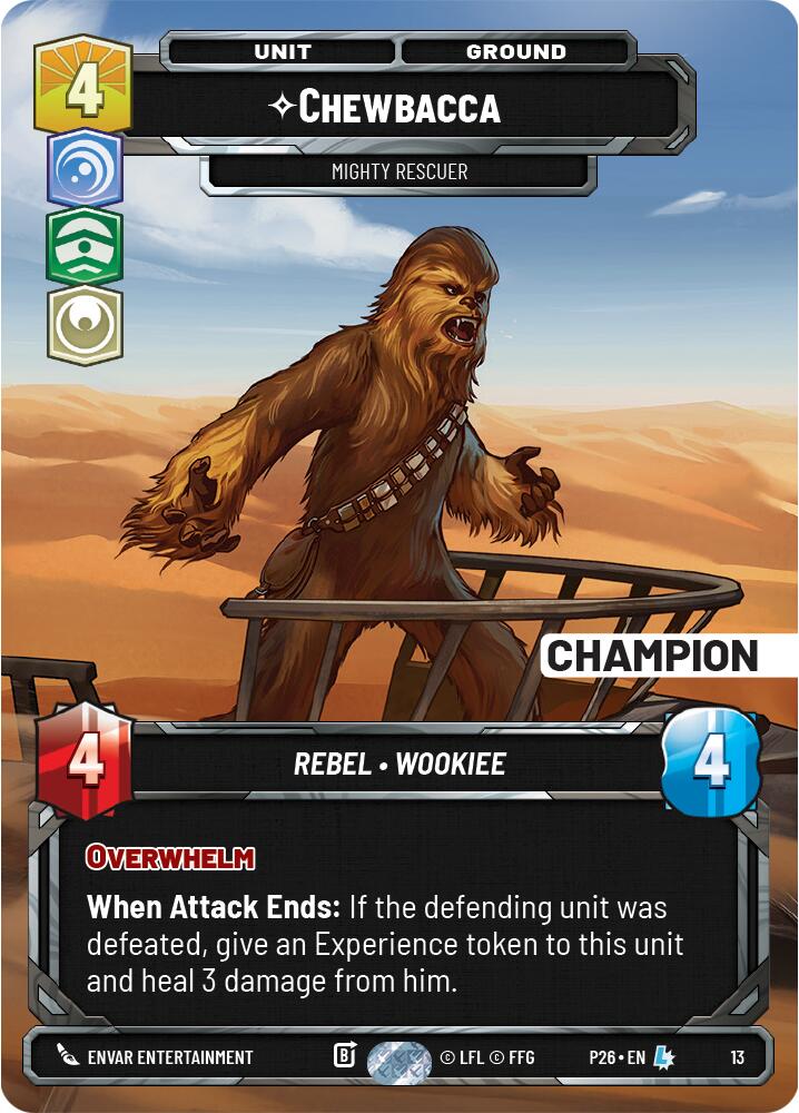 Chewbacca - Puissant secouriste (13) (Champion) (13) [Promos de Jeu Organisé]