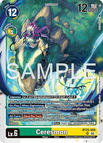 Image for Ceresmon (BT25-059 SR) (BT-25) - Digimon Card Game