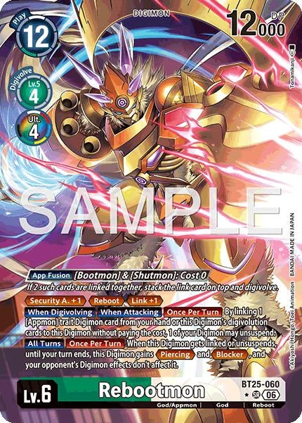 Image for Rebootmon (Alternate Art) (BT25-060 SR) (BT-25) - Digimon Card Game