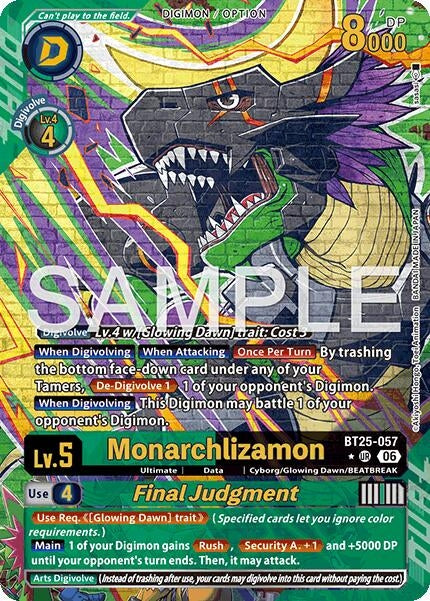 Image for Monarchlizamon // Final Judgement (Alternate Art) (BT25-057 UR) (BT-25) - Digimon Card Game