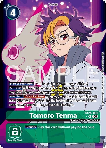 Image for Tomoro Tenma (Alternate Art) (BT25-090 R) (BT-25) - Digimon Card Game