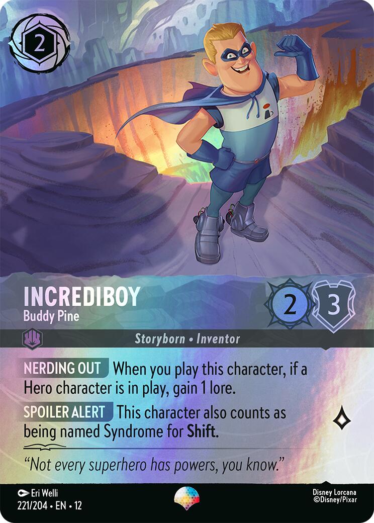 Incrediboy - Buddy Pine (Épique) (221/204) [Terres Inconnues]