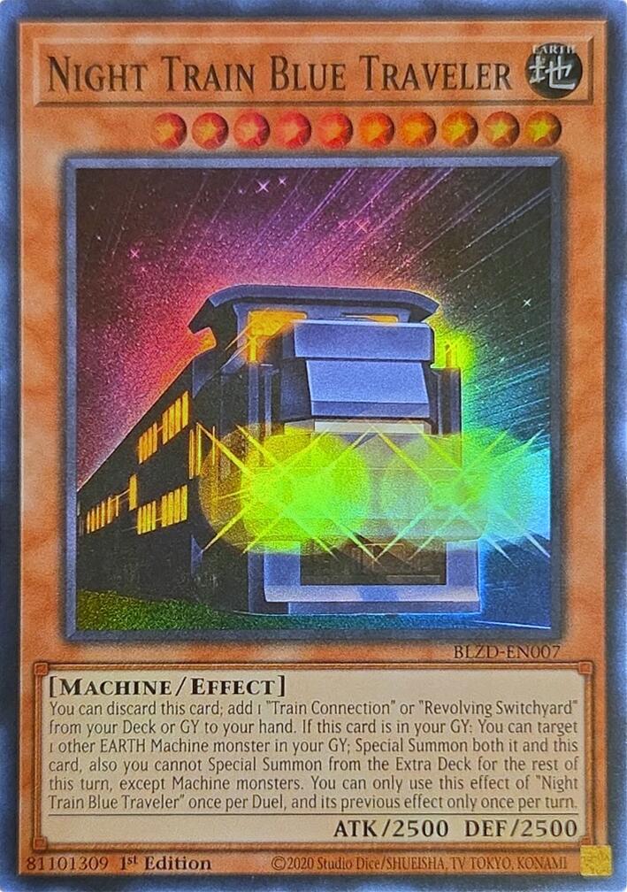 Night Train Blue Traveler [BLZD-EN007] Súper Rara