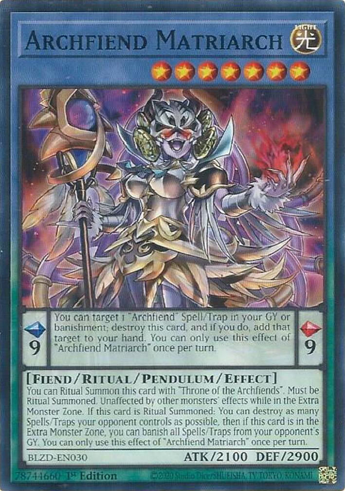 Archfiend Matriarch [BLZD-EN030] Común