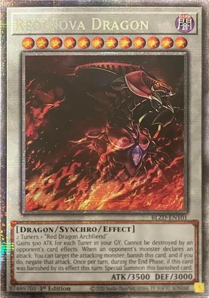 Dragón Nova Roja (Starlight Rara) [BLZD-ES101] Starlight Rara