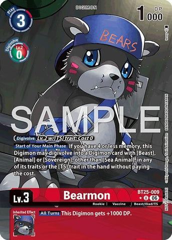 Image for Bearmon - BT25-009 (Full Art) (BT25-009 U) (BT-25) - Digimon Card Game