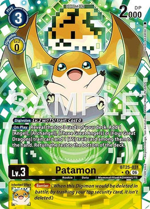 Image for Patamon (Full Art) (BT25-031 U) (BT-25) - Digimon Card Game