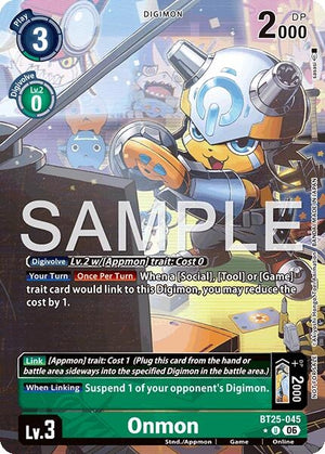 Image for Onmon (Full Art) (BT25-045 U) (BT-25) - Digimon Card Game