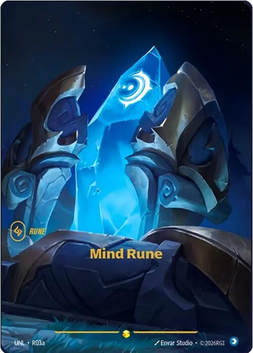 Image for Mind Rune (Alternate Art) (R03a) (UNL) - Riftbound: League of Legends Trading Card Game