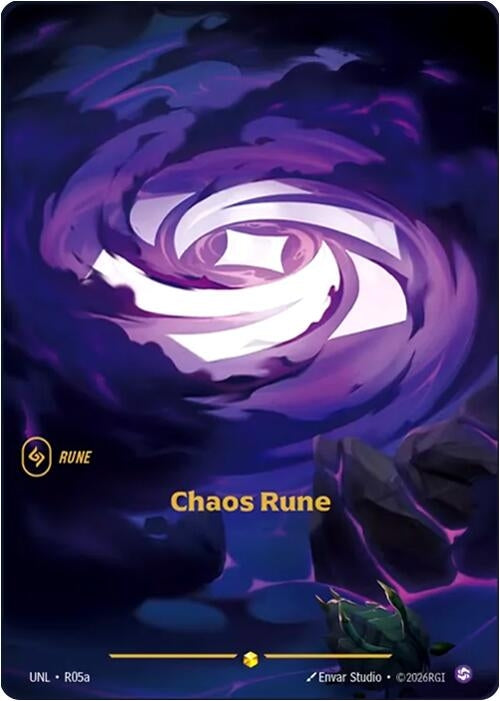 Image for Chaos Rune (Alternate Art) (R05a) (UNL) - Riftbound: League of Legends Trading Card Game