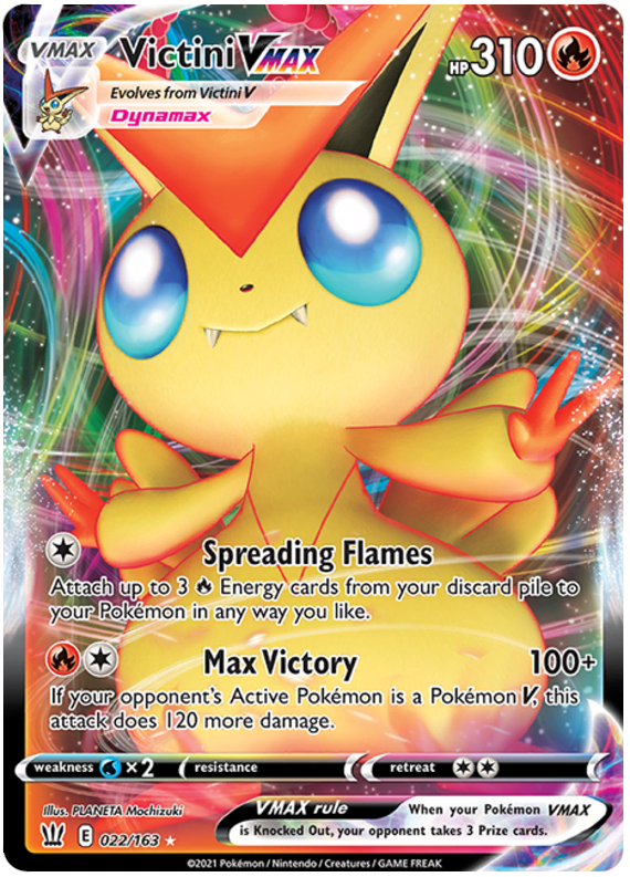 Victini VMAX (022/163) [Épée et Bouclier : Styles de combat]