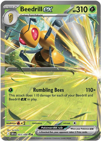 Image for Beedrill ex (003/086) (CRI) - Pokemon
