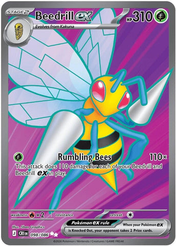 Image for Beedrill ex (098/086) (CRI) - Pokemon