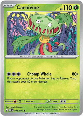 Image for Carnivine (004/086) (CRI) - Pokemon