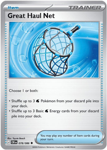 Image for Great Haul Net (078/086) (CRI) - Pokemon