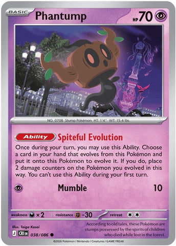 Image for Phantump (038/086) (CRI) - Pokemon