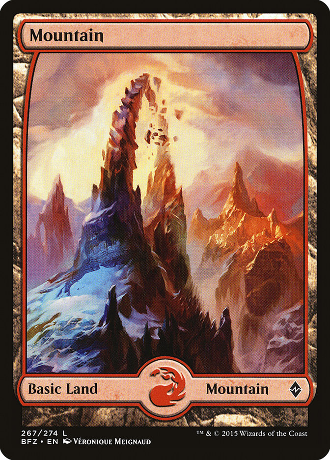 Montaña (267) (Arte Completo) [Batalla por Zendikar]