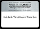 Image for Code Card - "Forest Shadow" Theme Deck (SM01) - Pokemon