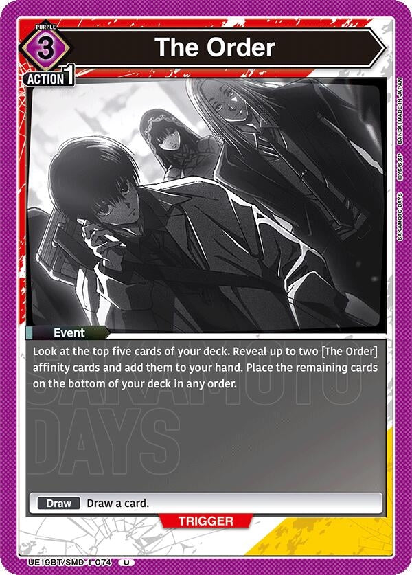 Image for The Order (UE19BT/SMD-1-074) (UE19BT) - Union Arena