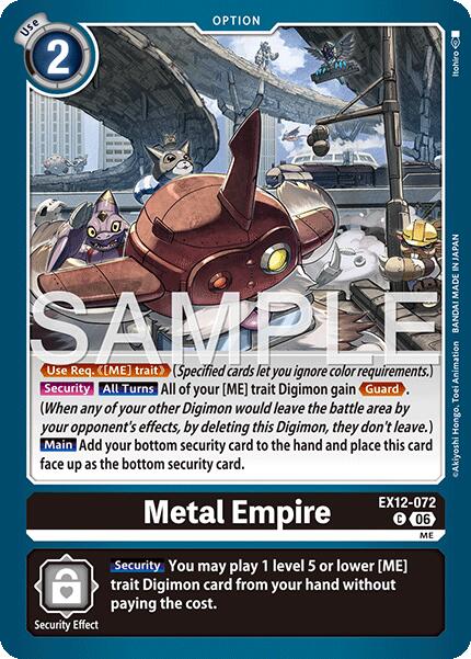 Metal Empire [EX12-072] [Digital World Shambala]