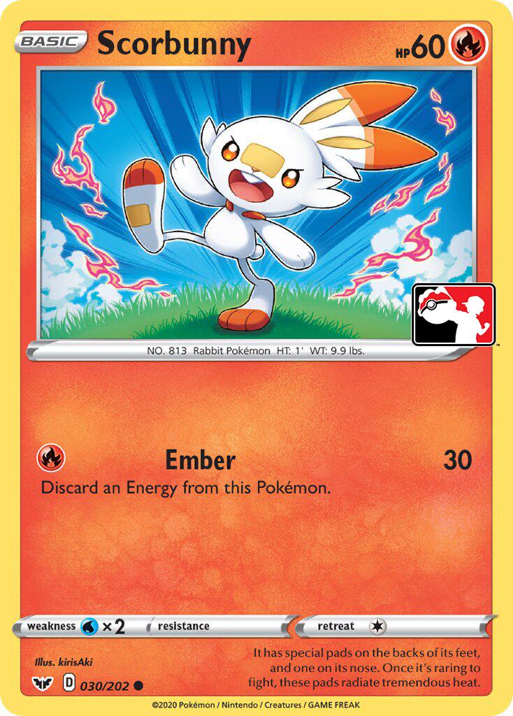 Scorbunny (031/202) (Exclusiva de Biblioteca) [Espada y Escudo: Set Básico]