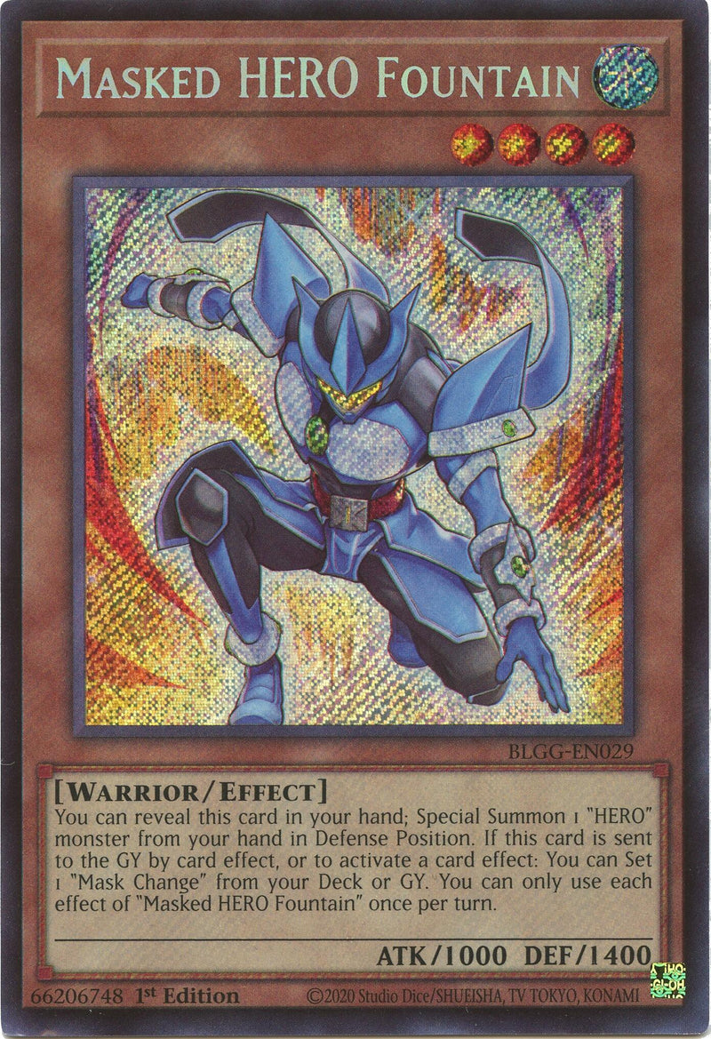 Masked HERO Fountain [BLGG-EN029] Secret Rare