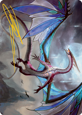 Carte d'illustration Régente de Voilelune (Signature estampée or) [Série d'illustrations Innistrad : Chasse de Minuit]