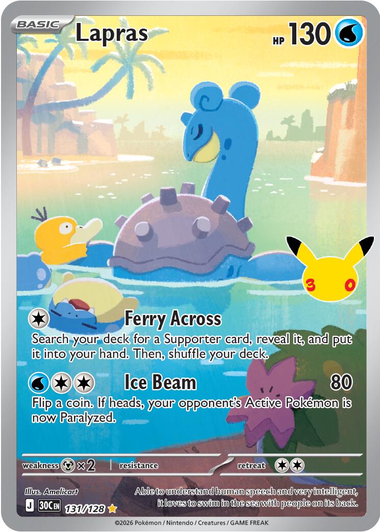 Lapras (131/128) [Megaevolución: Celebración del 30º Aniversario]