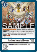 Kunlun's Imperial Decree [EX12-075] [Digital World Shambala]