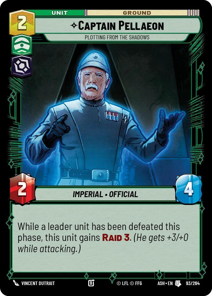 Image for Captain Pellaeon - Plotting from the Shadows (93/264) (ASH) - Star Wars: Unlimited