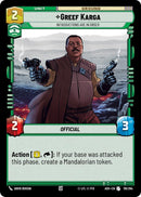 Image for Greef Karga - Introductions are in Order (119/264) (ASH) - Star Wars: Unlimited