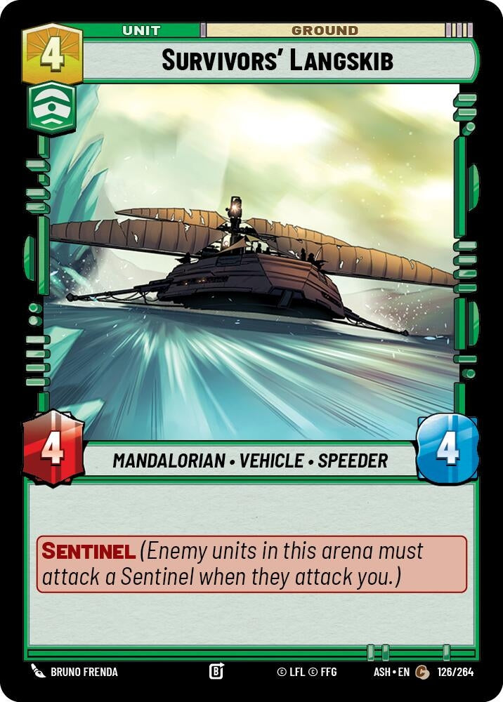 Image for Survivors' Langskib (126/264) (ASH) - Star Wars: Unlimited