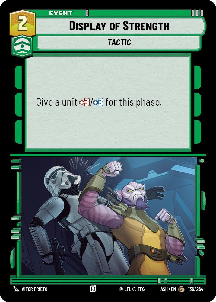 Image for Display of Strength (136/264) (ASH) - Star Wars: Unlimited