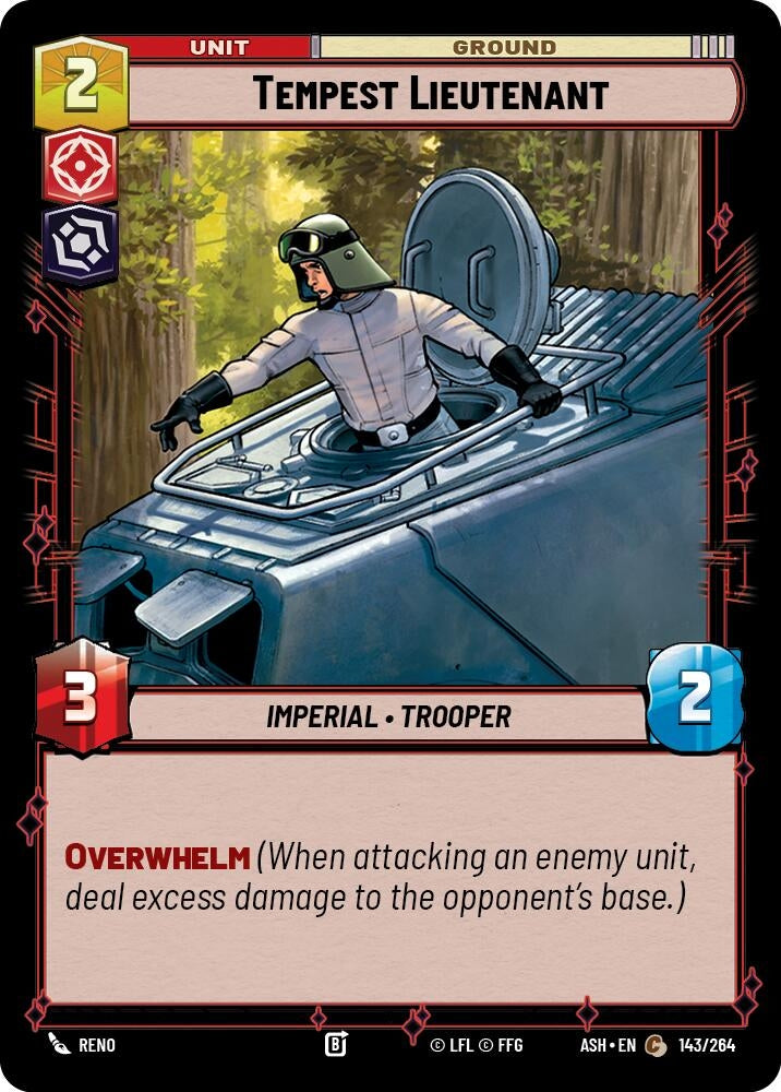 Image for Tempest Lieutenant (143/264) (ASH) - Star Wars: Unlimited