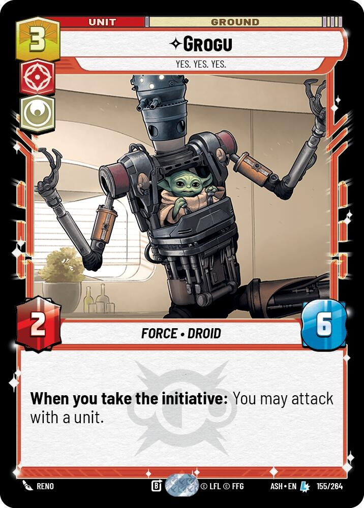 Image for Grogu - Yes. Yes. Yes. (155/264) (ASH) - Star Wars: Unlimited